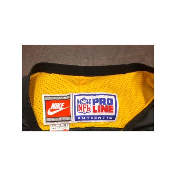 Nike NFL Pro Pittsburgh Steelers Windbreaker Pullover Jacket Black Gold Mens XXL - Picture 3 of 10
